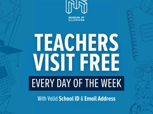 Free Admission for Teachers Every Day in 2025 at Museum of Illusions Pittsburgh 
